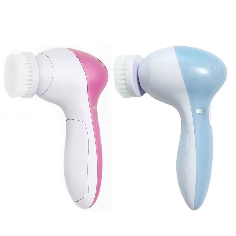 Electric 5 in 1 Electric Facial Cleaner Brush Wash Machine Spa Skin Care Massage Blackhead Cleaning Facial Cleanser Tools